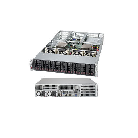 Supermicro SuperServer 2U SYS-2028U-TRTP+ – Dual LGA2011, 24x2.5" Hot-Swap, 3TB RAM