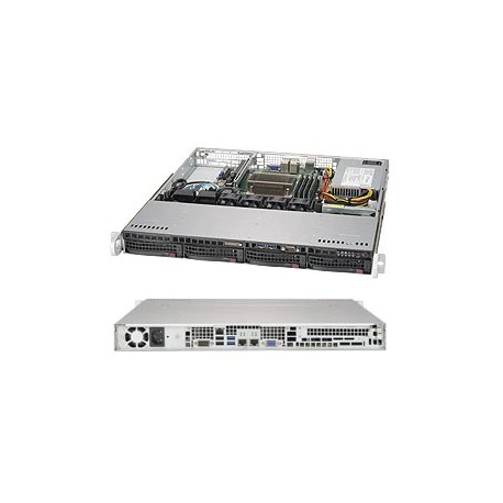 Supermicro CSE-813MFTQC-350CB 1U chassis, 4x Hot‑Swap, 350W 80 Plus Platinum